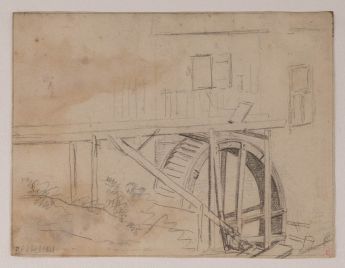 Mühlrad einer Wassermühle