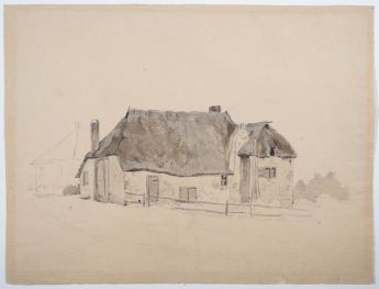 Rietgedeckter Bauernhof