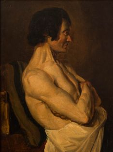 Studie eines halbnackten Mannes