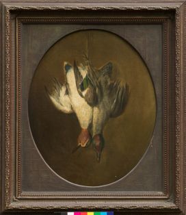 Jagdstück mit zwei Enten