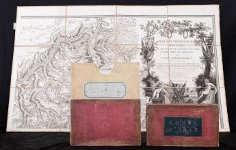 Landkarten des Verlauf Rhein und Mosel