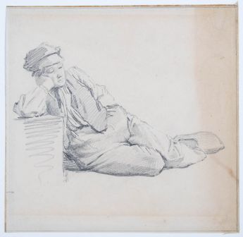 Schlafender junger Mann