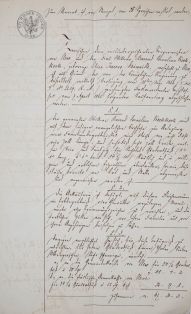 unterschrieben von Bürgermeister Wilhelm Arnold König