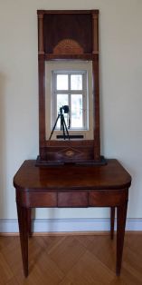 Frisiertisch mit Spiegelaufsatz, zweiteilig