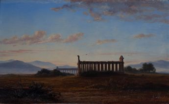 Landschaft mit den Tempeln von Paestum