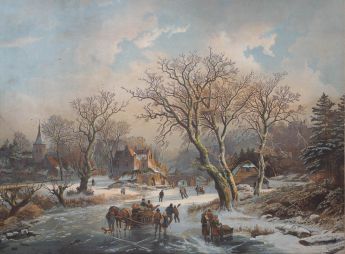 Winterlandschaft, nach B.C. Koekkoek