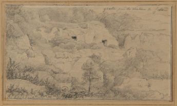 Grotte bei Schloß Castère (Ardennen)