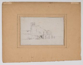 Verfallendes Mauerwerk am Nordseeufer