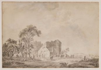 Burgruine am Waldrand