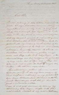 Brief von B.C. Koekkoek an seine Frau Elise