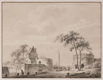 Hafenbollwerk in Veere (Zeeland)