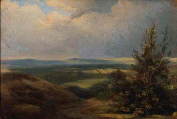 Panoramische Hügellandschaft