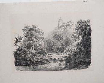 Wasserfall und Burg Landsberg a. d. Ruhr 