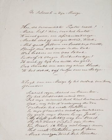 Gedicht De Soldaat en Zijn Meisje