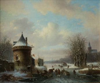Niederländische Winterlandschaft