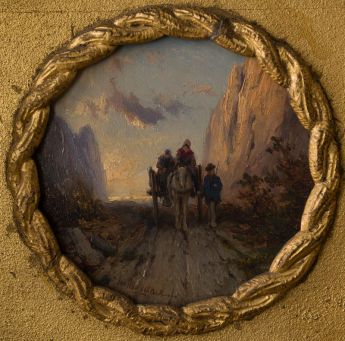 Hohlweg in der Normandie