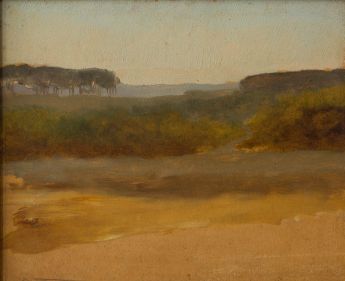 Landschaft mit Baumgruppe