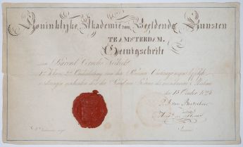 Zeugnus für B.C. Koekkoek