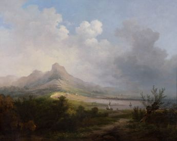 Landschaft am Genfer (?) See, 1850