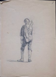 Figurenstudie Holzarbeiter