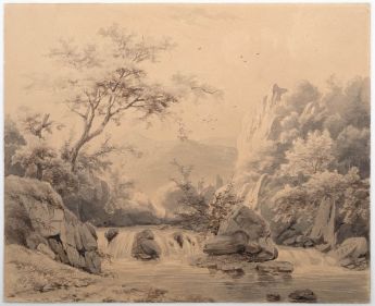 Fluß im Mittelgebirge