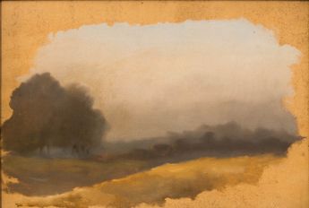 Landschaftsstudie mit Bäumen