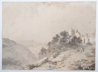 Burg im Mittelgebirge