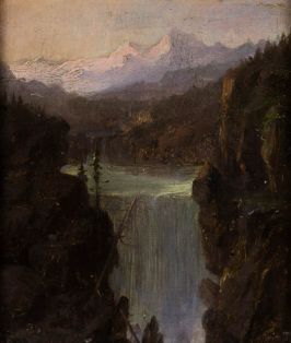 Wasserfall im Gebirge