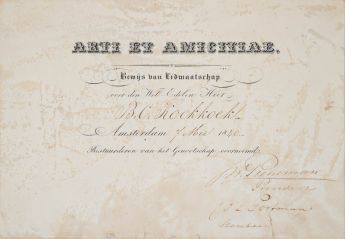 Mitgliedsausweis für B.C. Koekkoek