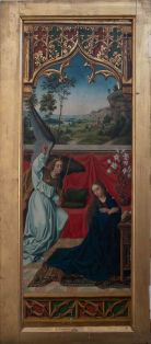 Linker Flügel eines Hausaltars, beidseitig bemalt