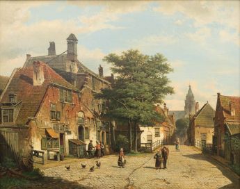 Ansicht einer niederländischen Stadt