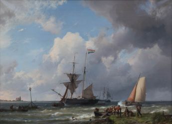 Schiffe auf der Zuiderzee