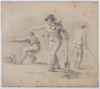 Studie von drei Arbeitern