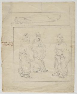 Drei Chinesen im Gespräch