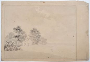 Landschaftsstudie, unvollendet