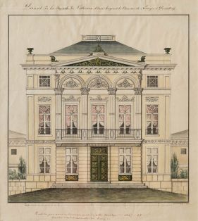 Fassade der "Villa Nova", in Kleve