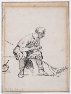 Figurenstudie Sitzender Mann