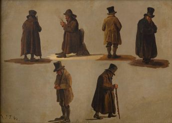 Studie von sechs Figuren