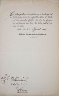 Ernennung zum Roter Adlerorden, Ritter 4. Klasse, für B.C. Koekkoek