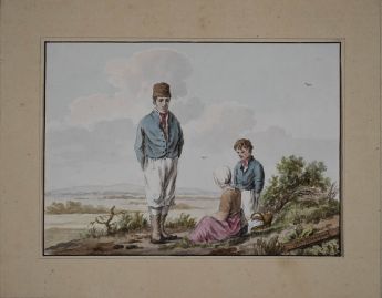 Familie in zeeländischer Tracht